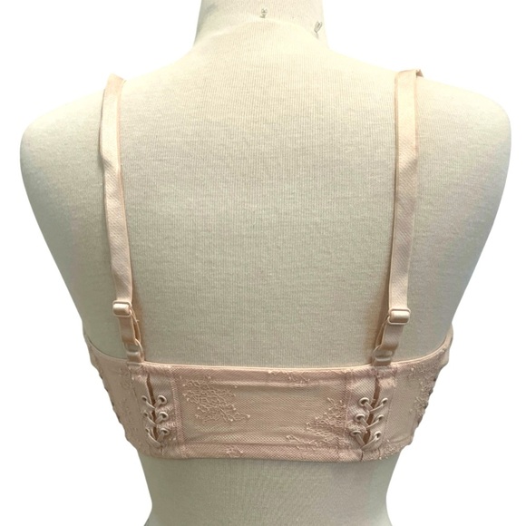 Cream Full-Coverage Lace Bra with Underwire - Picture 7 of 7